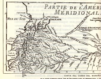 Ch.- M. de La Condamine - Mapa